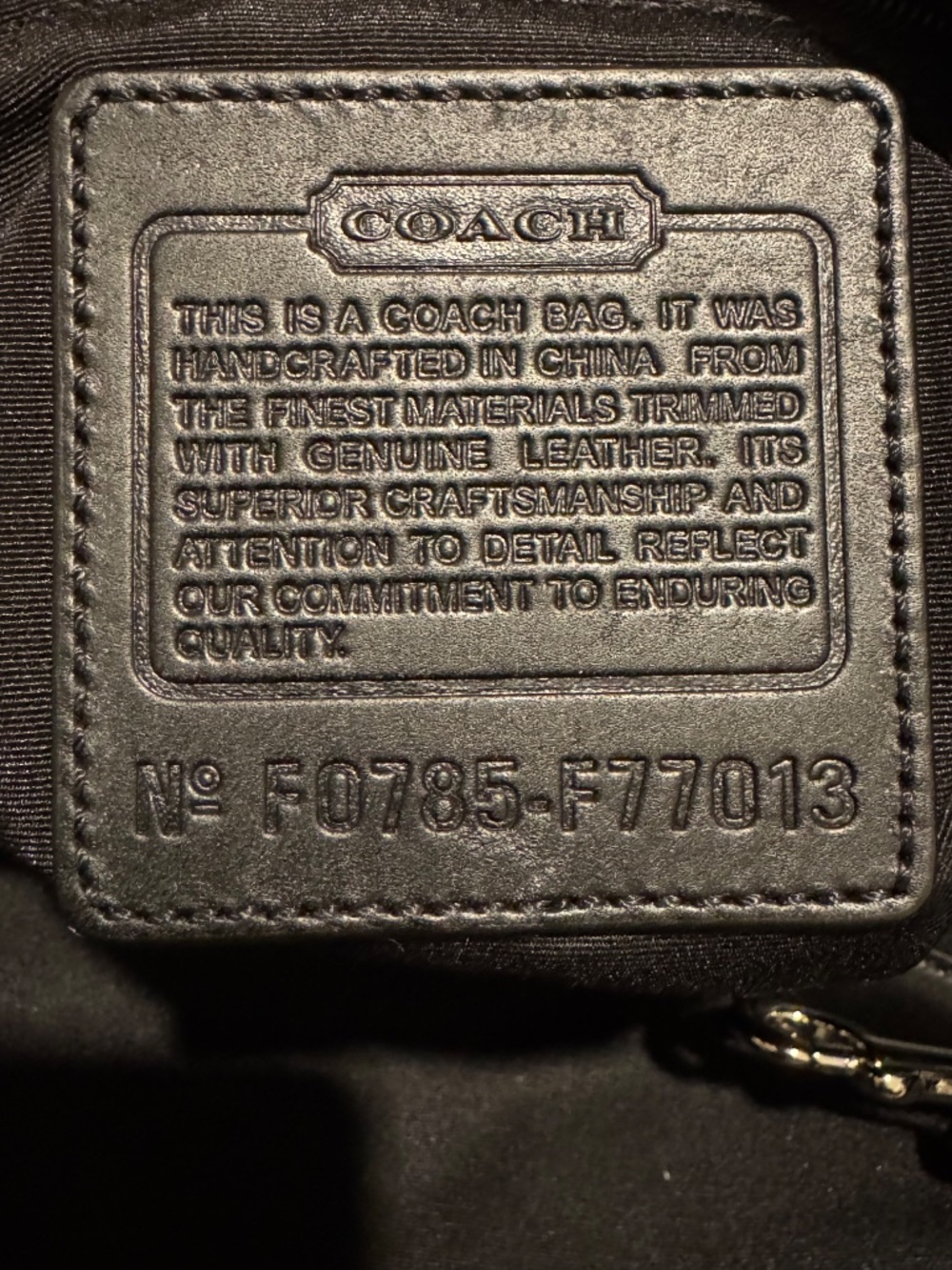 NWT Coach F77013 XL Signature C Duffle Travel Bag w/ Strap, Padlock & Key - Picture 16 of 16